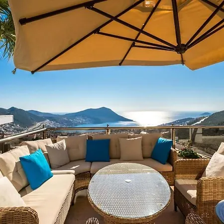 Вилла Fantastic Kalkan With Heated Infinity Pool & Amazing Sea Views Каш